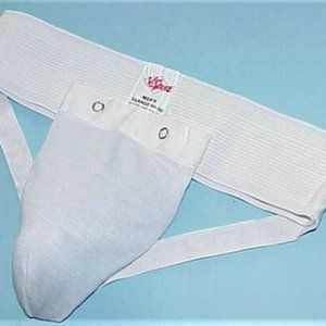 MEN'S V SPORT, JOCKSTRAP & COMFORT HARD PROTECTIVE CUP, A FORTRESS FOR THE BOYS